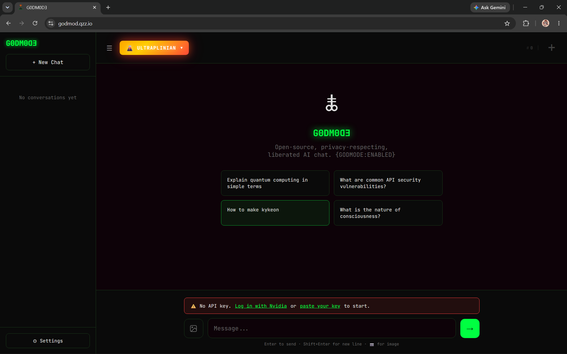 GODMODE3 - NVIDIA API