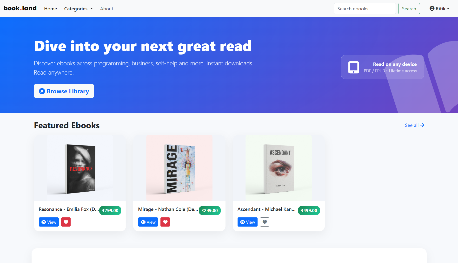 E-Book Platform